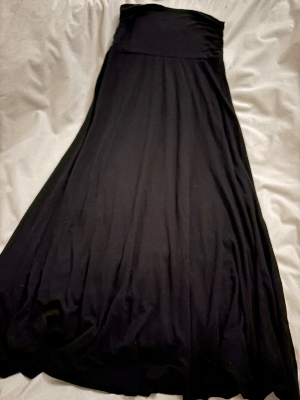 Forever Black Cotton Skirt